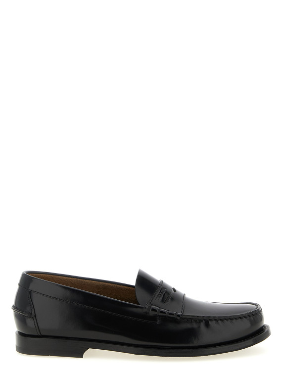 Brushed leather loafers #1