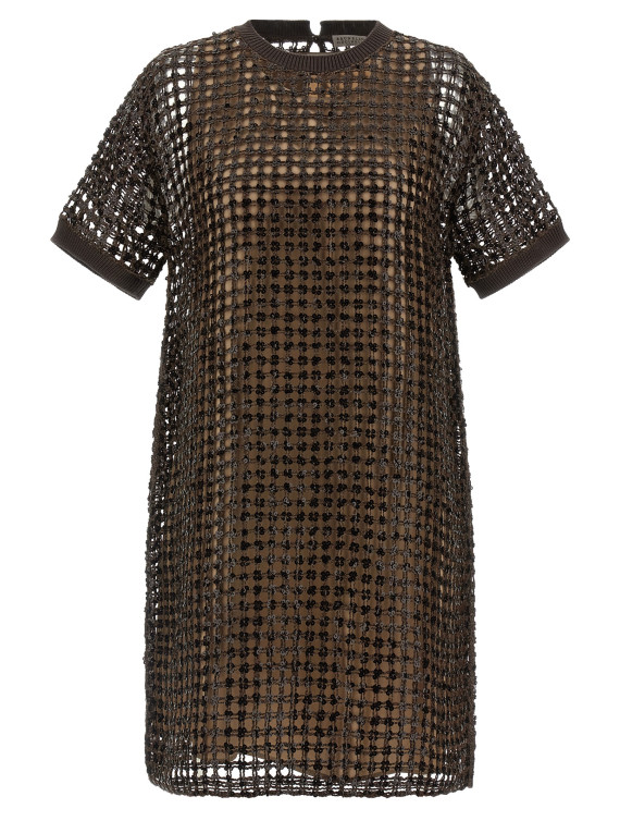 Sequin mesh dress #1
