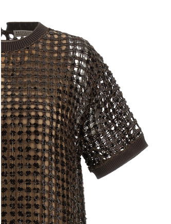 Sequin mesh dress #