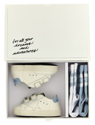 'Baby School' 2-pack sneaker + socks set