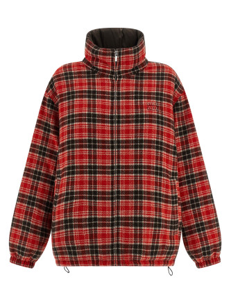 Reversible front logo down jacket