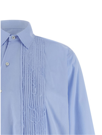 'Crazy smoking plissée' shirt #