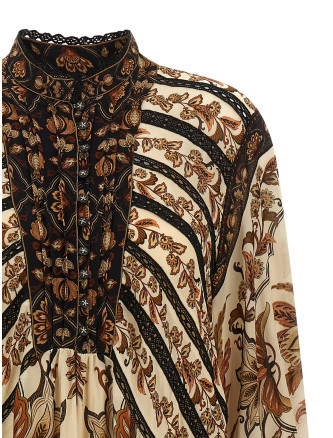 'Majestic garden sand' dress #