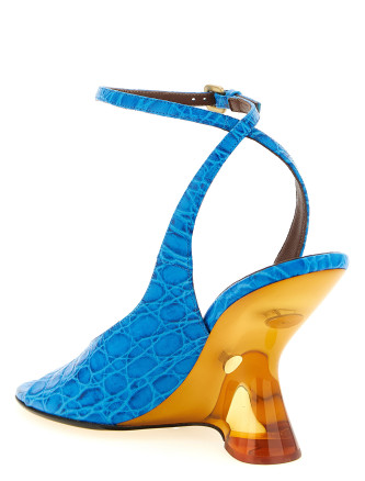 Embossed leather sandals #