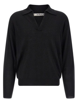 'Knit Skipper Polo' sweater