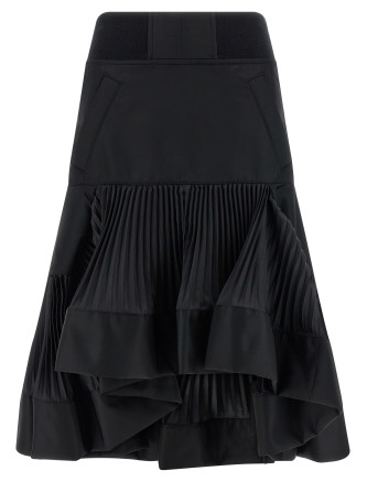 Pleated insert skirt