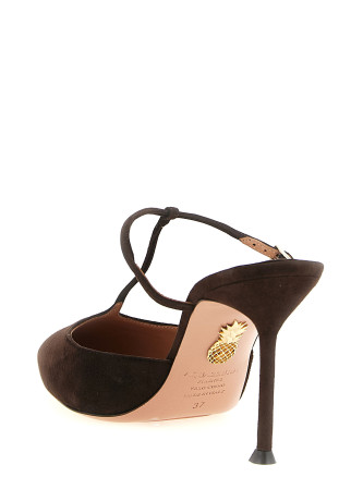 Высокие каблуки AQUAZZURA 'Sorbonne' (SBEMIDM0SUEESPRESSO) #