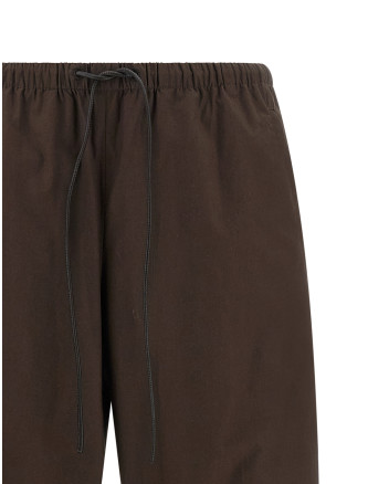 Leather insert pants #