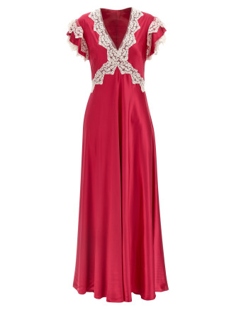 Satin and lace dress