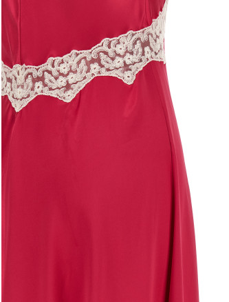 Satin and lace dress #