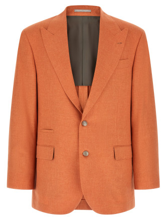 Блейзер BRUNELLO CUCINELLI Mouliné canvas blazer