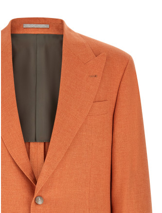 Блейзер BRUNELLO CUCINELLI Mouliné canvas blazer (MR4998BFC8C6883) #