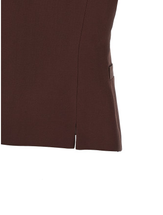 Viscose and linen vest #