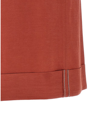 Linen viscose bermuda shorts #