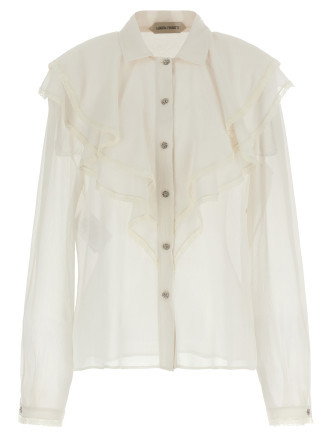 Рубашка, блузка ALBERTA FERRETTI Silk shirt