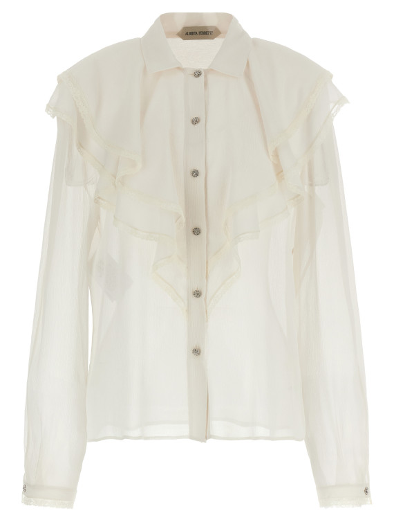 Рубашка, блузка ALBERTA FERRETTI Silk shirt (A020116170003) #1
