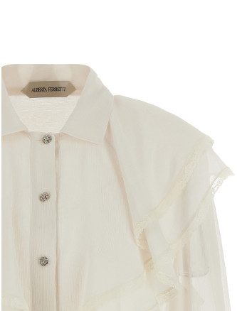 Рубашка, блузка ALBERTA FERRETTI Silk shirt (A020116170003) #
