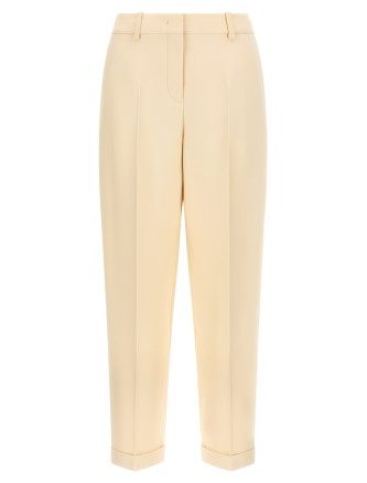 Wool and silk pants