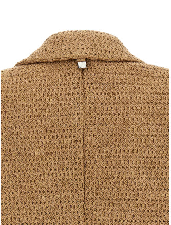 Braided raffia blazer #