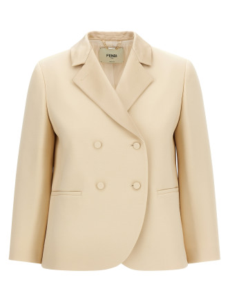 Silk lapel blazer