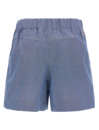 Chambray cotton shorts #