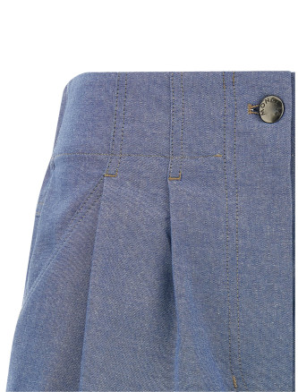 Chambray cotton shorts #