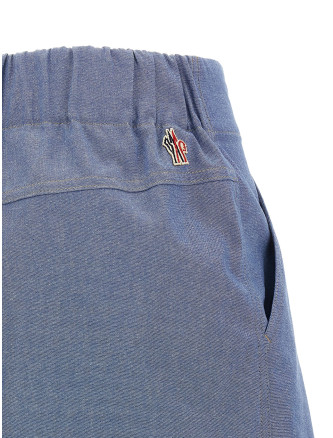 Chambray cotton shorts #