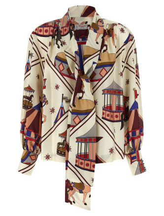 Рубашка, блузка ALBERTO BIANI Lavallière collar shirt