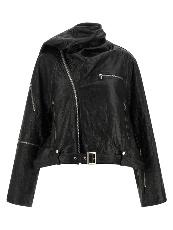 'Cropped Scarf Flight' jacket #1