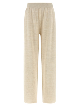 Lamé thread trousers