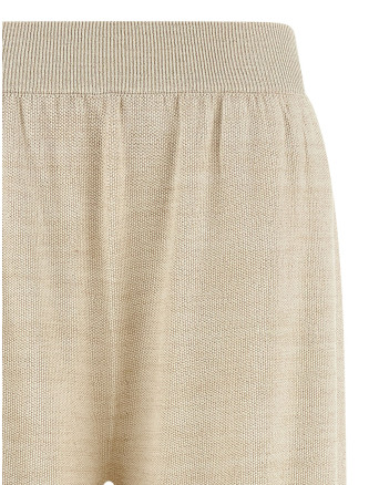 Lamé thread trousers #