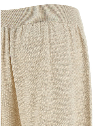 Lamé thread trousers #