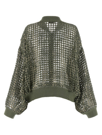 Свитер, кардиган BRUNELLO CUCINELLI 'Dazzling Net Embroidery' (MCBR11806C3066) #