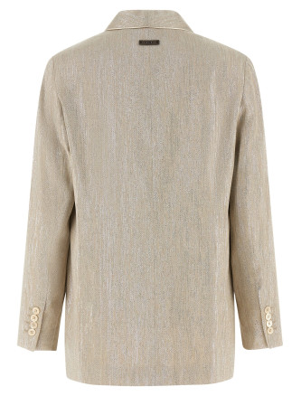 Lamé thread blazer #