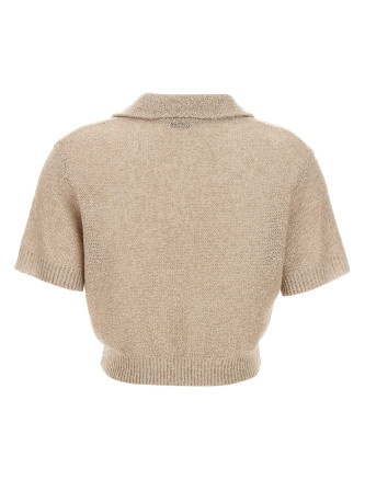 Поло BRUNELLO CUCINELLI Sequin polo shirt (MDJ547605C9589) #