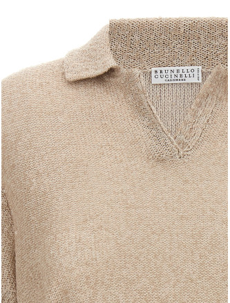 Поло BRUNELLO CUCINELLI Sequin polo shirt (MDJ547605C9589) #