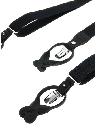 Ремень YOHJI YAMAMOTO Leather braces (HAQ91291BLACK1) #