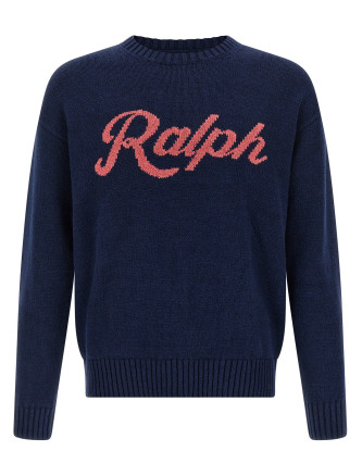 Intarsia logo sweater