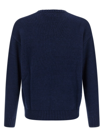 Intarsia logo sweater #