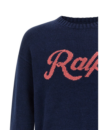 Intarsia logo sweater #