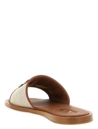 Шлепанцы MIU Logo patch slides #