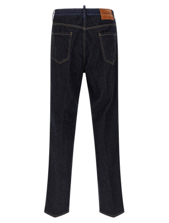 Crinkled effect jeans #