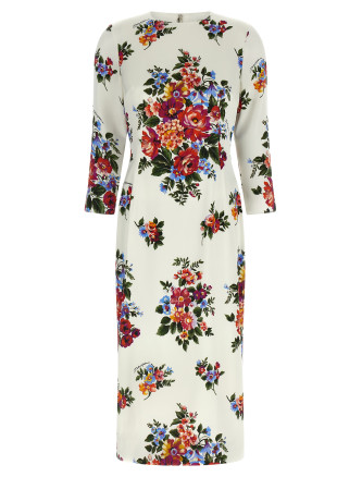 Миди DOLCE & GABBANA 'Mazzo di Fiori' dress