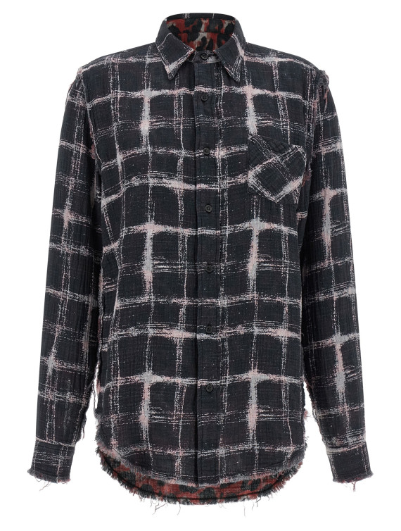 Fringed hem reversible shirt #1