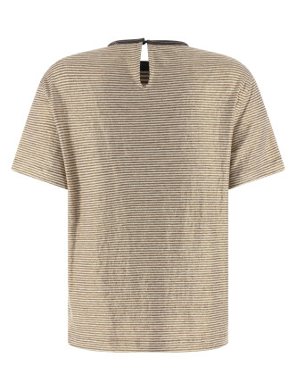 'Shiny Collar Detail' T-shirt #