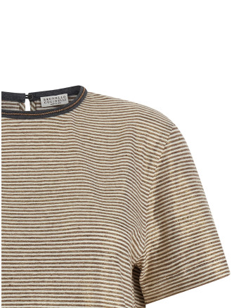 'Shiny Collar Detail' T-shirt #