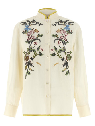 Рубашка, блузка VALENTINO GARAVANI Valentino Garavani floral embroidery shirt