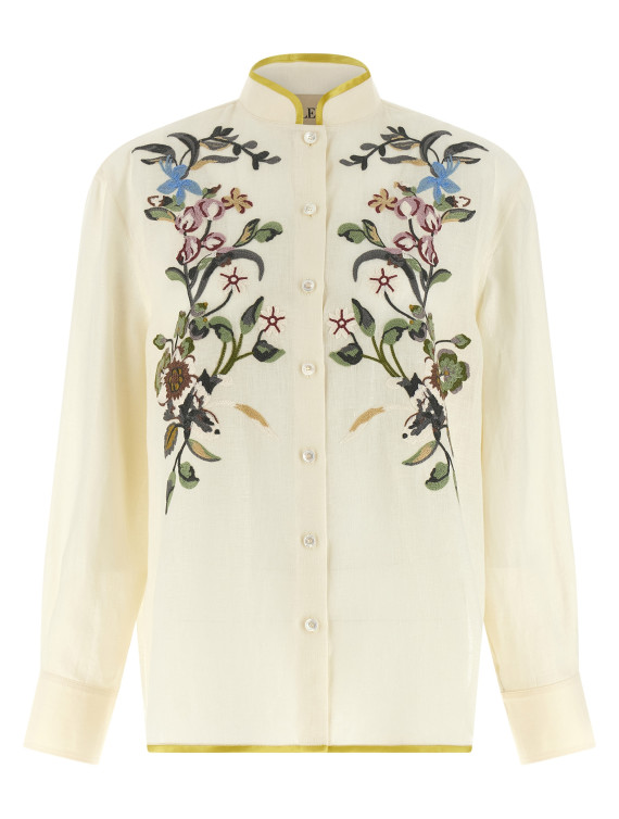 Рубашка, блузка VALENTINO GARAVANI Valentino Garavani floral embroidery shirt (B3AB8269M4AM0) #1