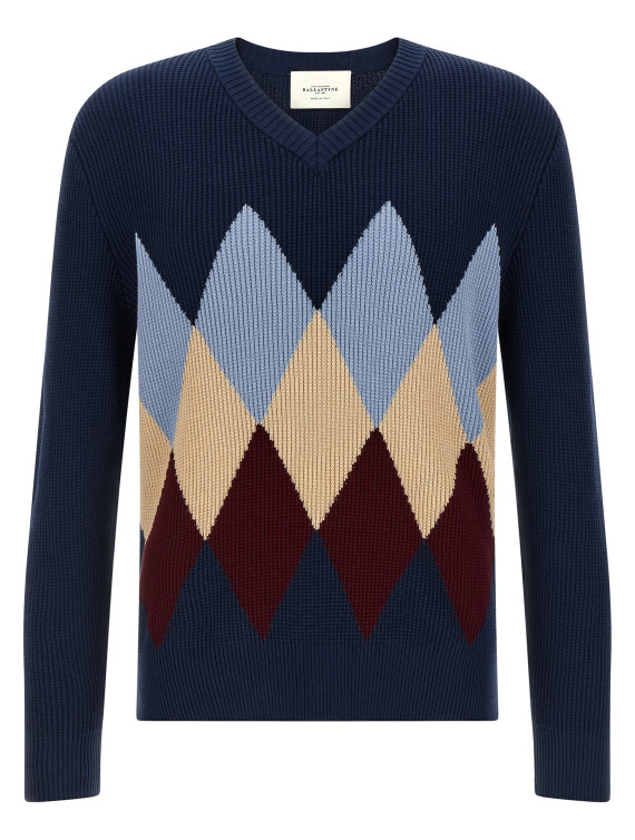 Argyle pattern sweater (B2P00114C0593565) #1