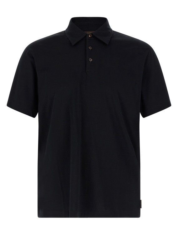 Поло ZANONE Cotton silk polo shirt (810382ZQ317Z0542) #1